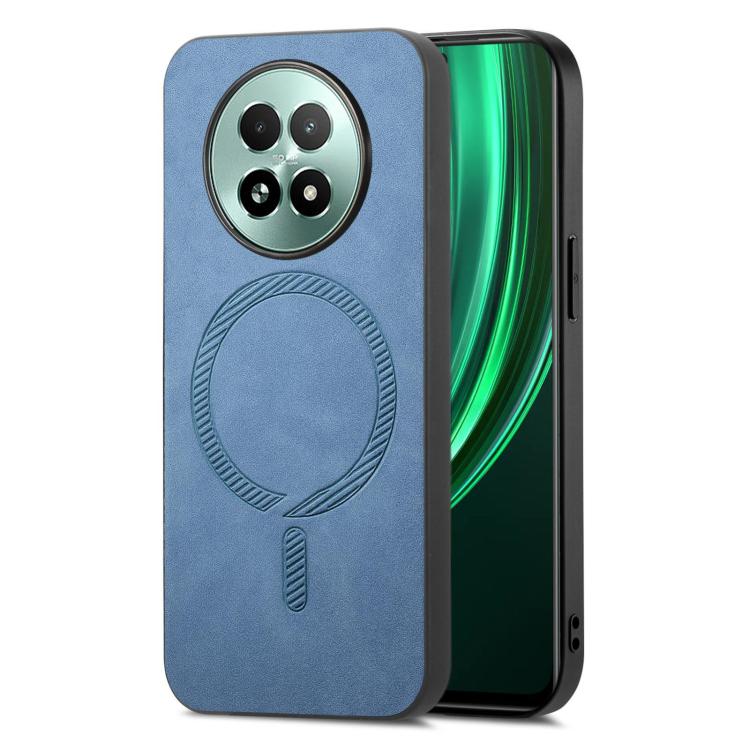 Retro MagSafe Magnetic PU Back Cover Phone Case, Compatible with Realme 13 5G