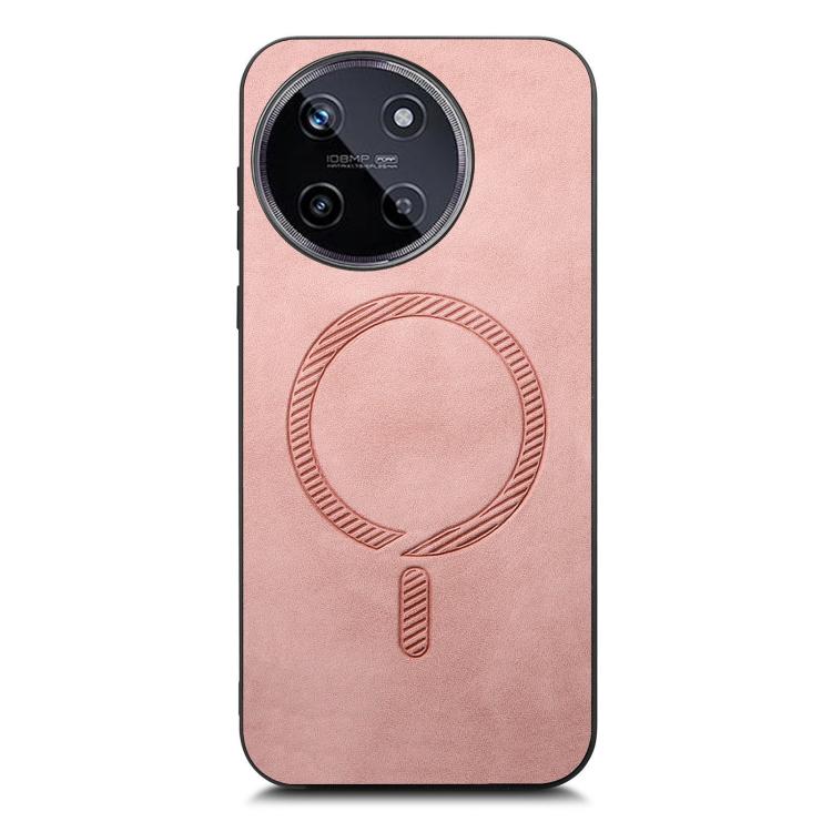 Retro MagSafe Magnetic PU Back Cover Phone Case, Compatible with Realme 11 4G