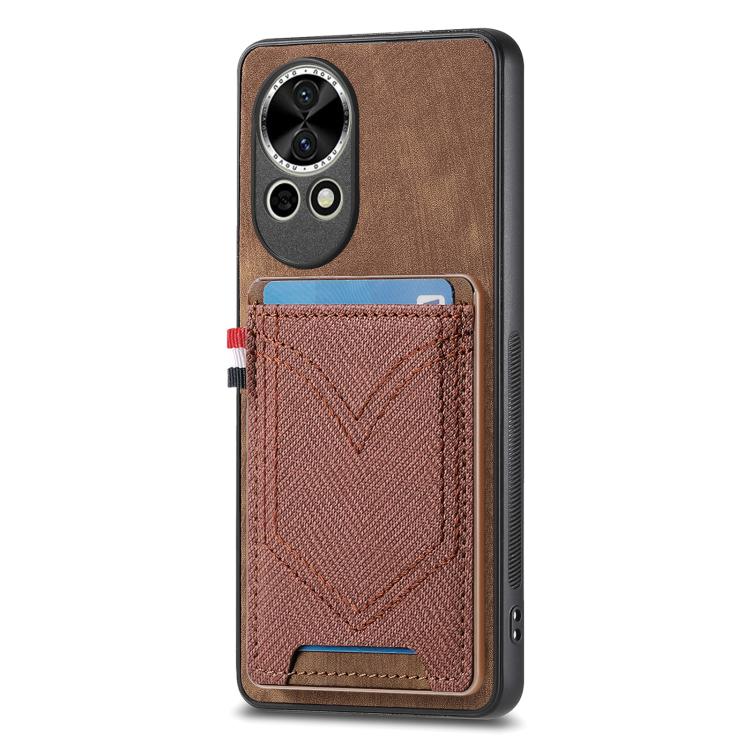 Denim Texture Leather Skin Phone Case with Card Slot, Compatible with Huawei nova 13