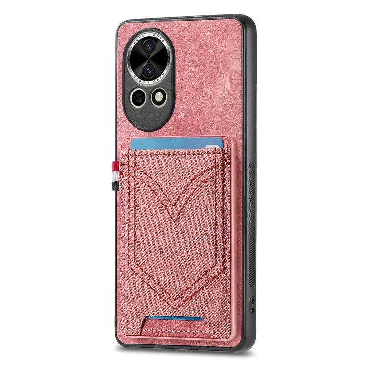 Denim Texture Leather Skin Phone Case with Card Slot, Compatible with Huawei nova 13
