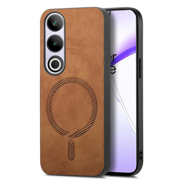 Solid Color Retro Magsafe PU Back Cover Phone Case, Compatible with OnePlus Nord CE4 / Ace 3V