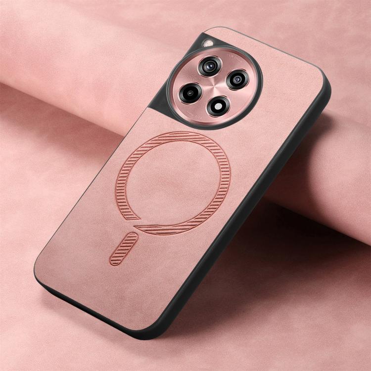 Solid Color Retro Magsafe PU Back Cover Phone Case, Compatible with OnePlus Ace 3 / 12R 5G