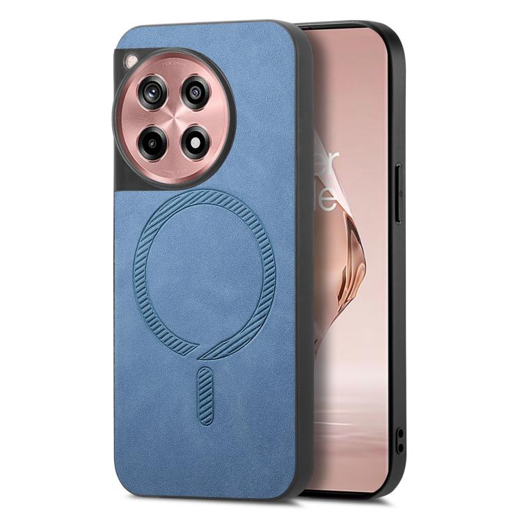 Solid Color Retro Magsafe PU Back Cover Phone Case, Compatible with OnePlus Ace 3 / 12R 5G