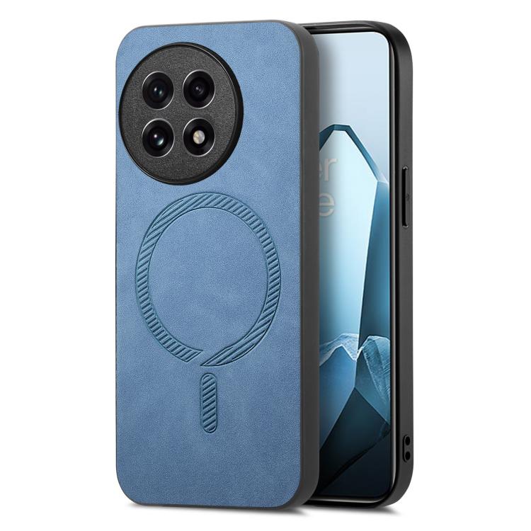 Solid Color Retro Magsafe PU Back Cover Phone Case, Compatible with OnePlus 13