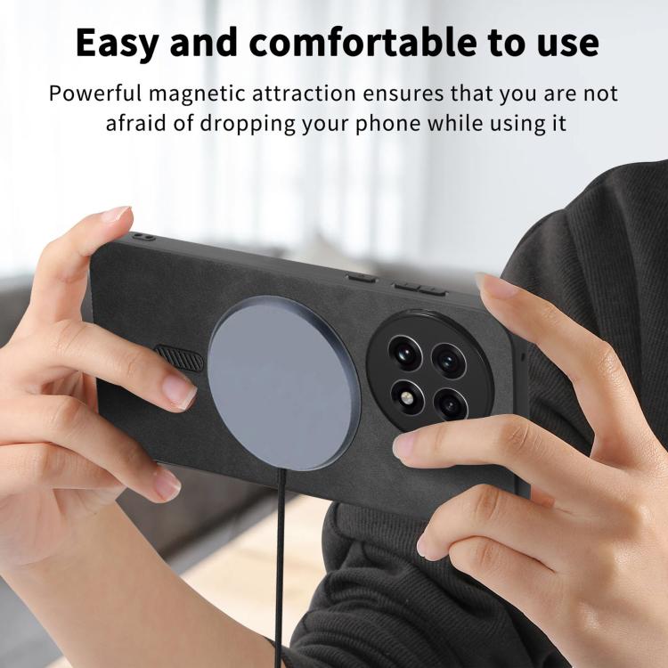 Solid Color Retro Magsafe PU Back Cover Phone Case, Compatible with OnePlus Nord CE4 / Ace 3V