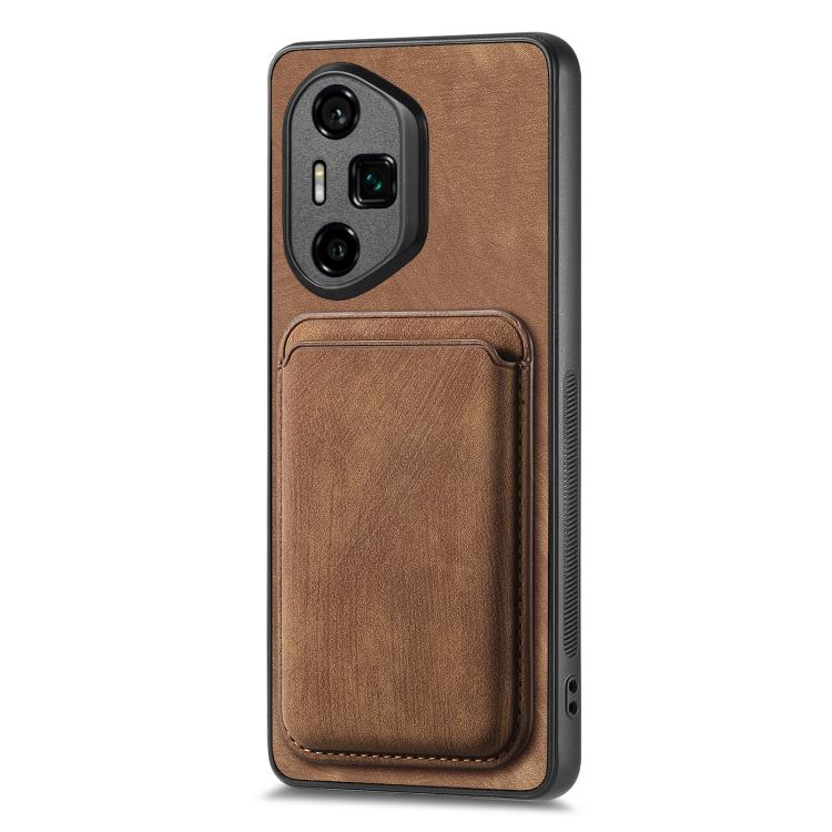Retro Leather Card Bag Magnetic Phone Case, Compatible with Honor 300 Ultra