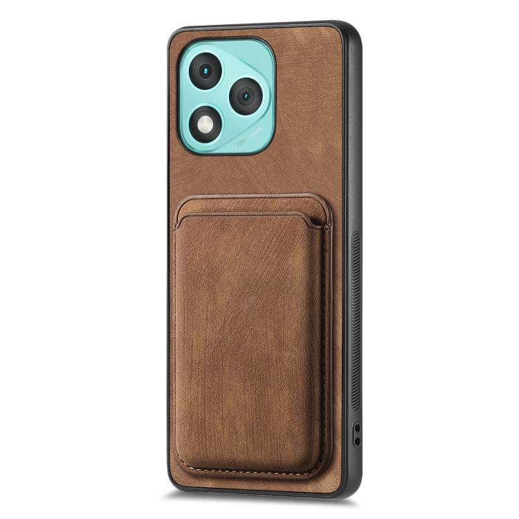 Retro Leather Card Bag Magnetic Phone Case, Compatible with Honor 400 Lite Global