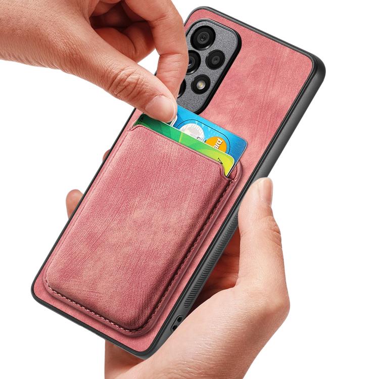 Retro Leather Card Bag Magnetic Phone Case, Compatible with Motorola Moto G Power 5G 2024