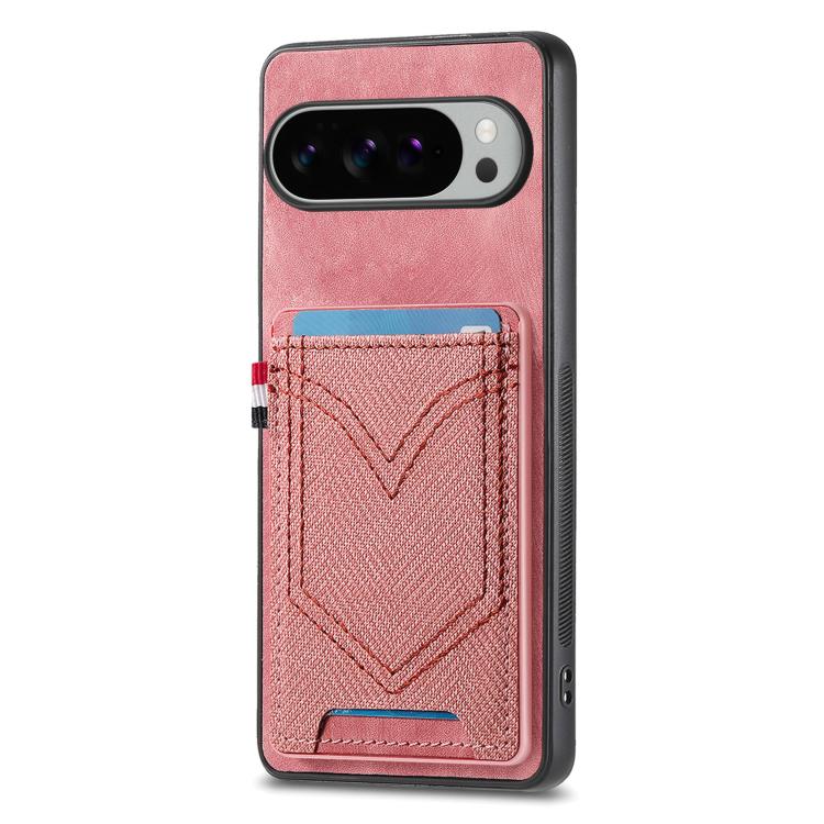 Denim Texture Leather Skin Phone Case with Card Slot