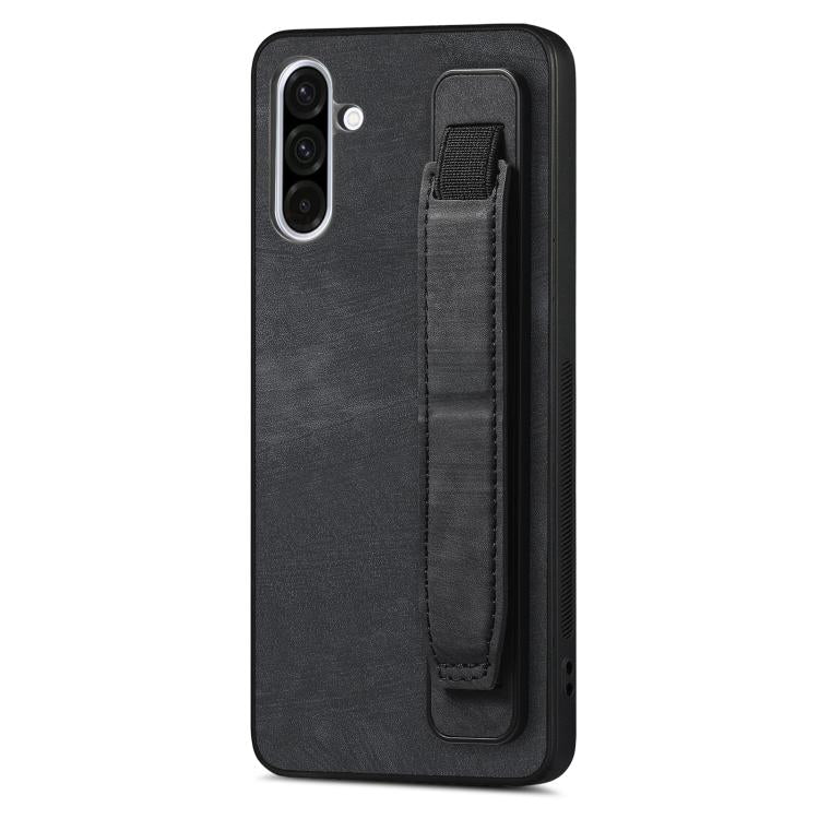 Retro Wristband Holder Leather Back Phone Case, Compatible with Samsung Galaxy A56 5G