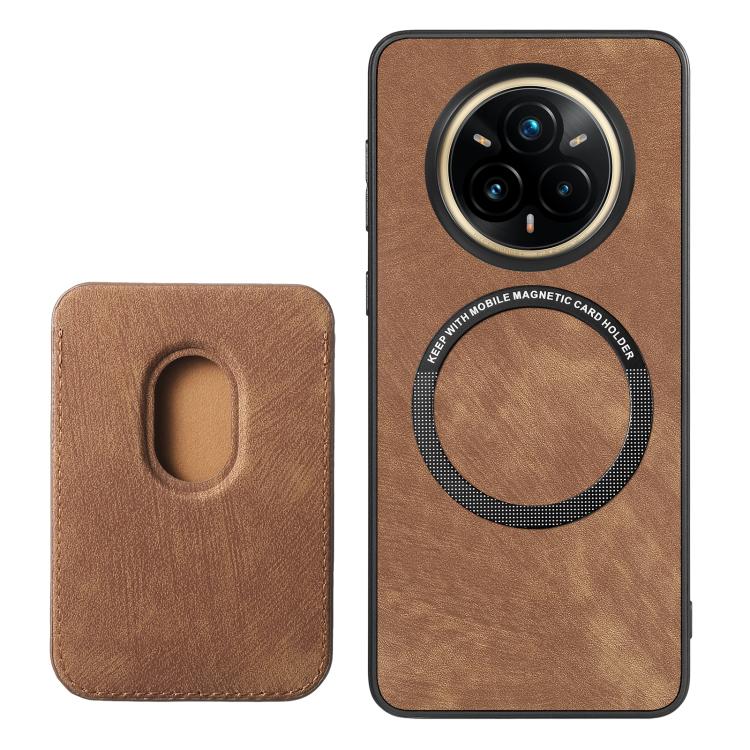 Retro Leather Card Bag Magnetic Phone Case, Compatible with Realme 14 Pro+