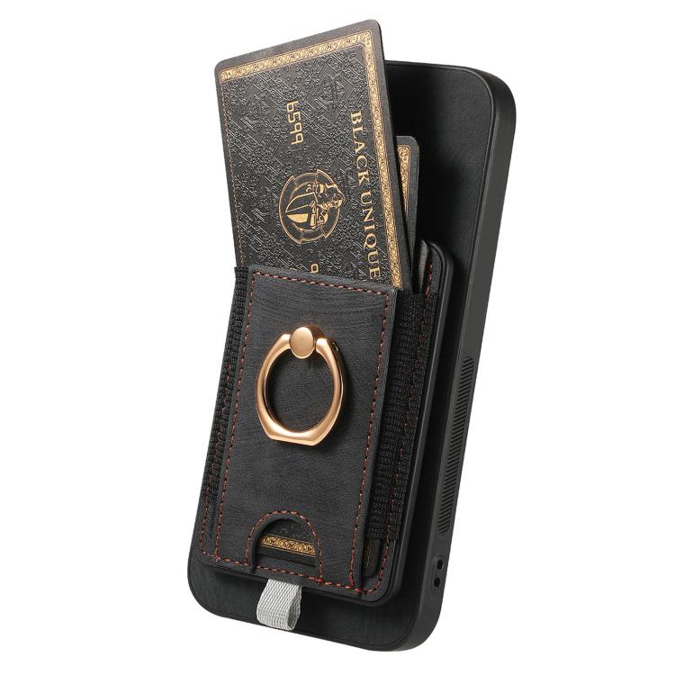 Retro Splitable Magnetic Card Bag Leather Phone Case, Compatible with Realme Neo7