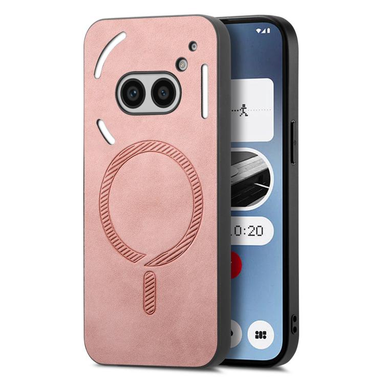 Retro Magsafe Magnetic PU Back Cover Phone Case, Compatible with Nothing Phone 2a