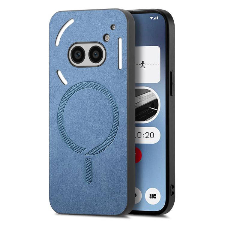 Retro Magsafe Magnetic PU Back Cover Phone Case, Compatible with Nothing Phone 2a
