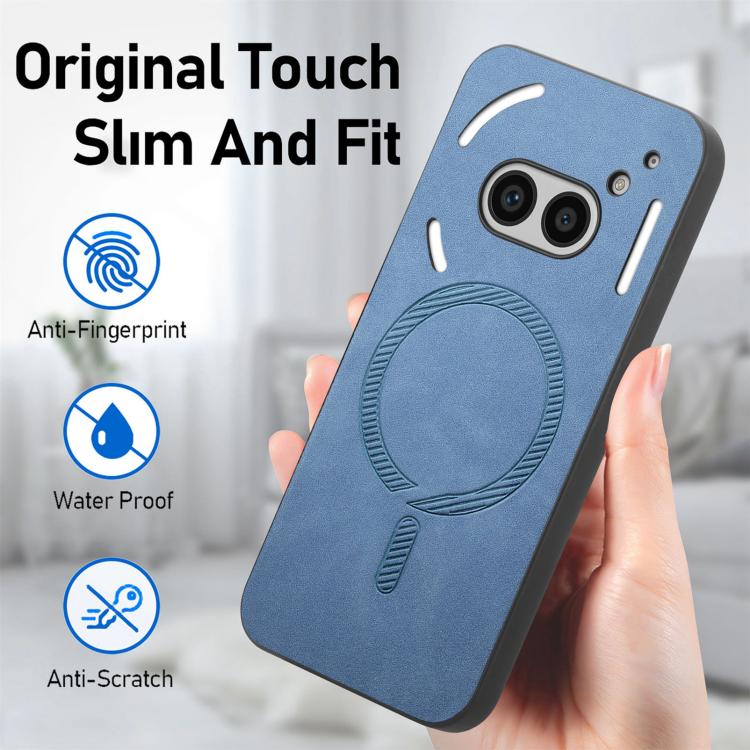 Retro Magsafe Magnetic PU Back Cover Phone Case, Compatible with Nothing CMF Phone 1