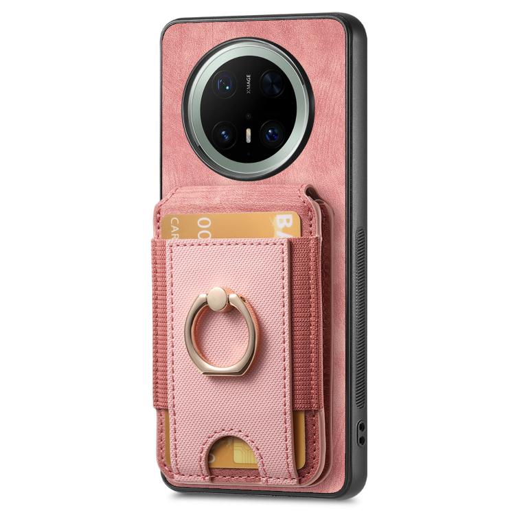 Retro Splitable Magnetic Stand Card Bag Leather Phone Case, Compatible with Huawei Mate 70