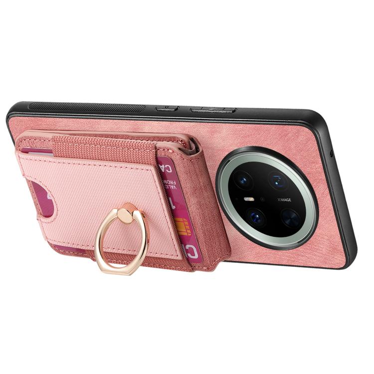 Retro Splitable Magnetic Stand Card Bag Leather Phone Case, Compatible with Huawei Mate 70