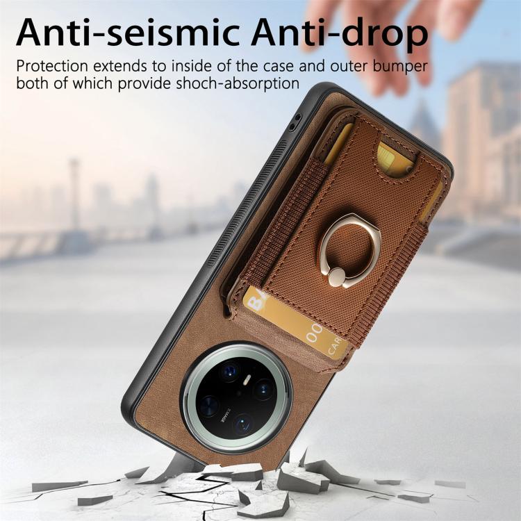 Retro Splitable Magnetic Stand Card Bag Leather Phone Case, Compatible with Huawei Mate 70
