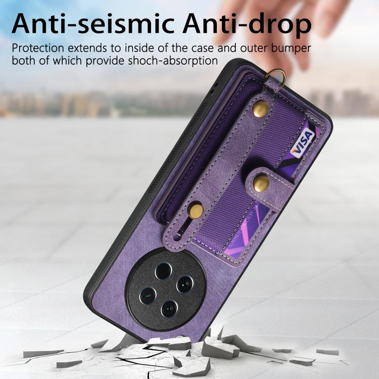 Retro Cross Wristband Wallet Leather Back Phone Case, Compatible with OPPO Find X8s