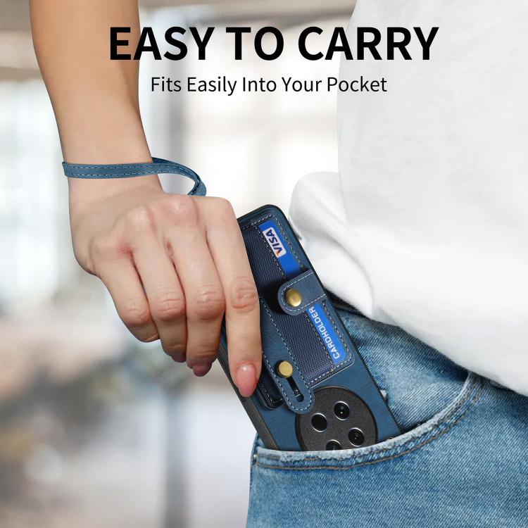 Retro Cross Wristband Wallet Leather Back Phone Case