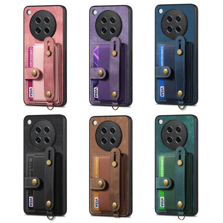 Retro Cross Wristband Wallet Leather Back Phone Case, Compatible with OPPO Find X8s