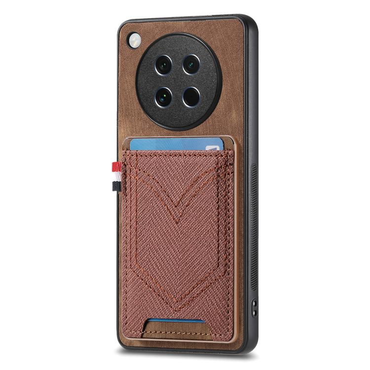 Denim Texture Leather Skin Phone Case with Card Slot, Compatible with OPPO Find X8s