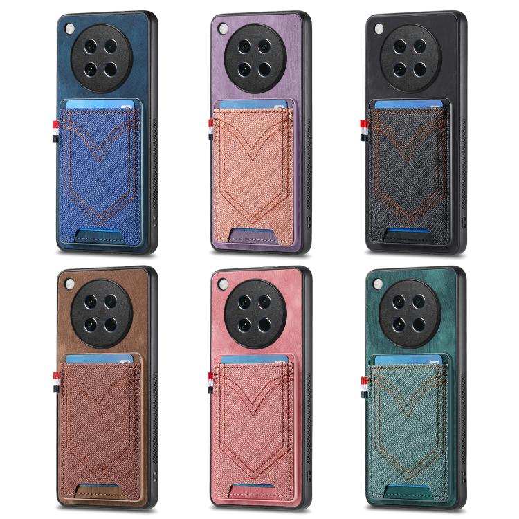 Denim Texture Leather Skin Phone Case with Card Slot, Compatible with OPPO Find X8s