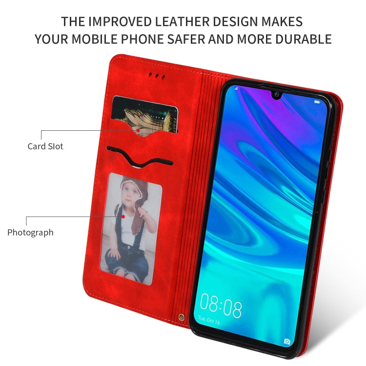 Retro Skin Feel Business Magnetic Horizontal Flip Leather Case for Huawei P Smart 2019 & P Smart Plus 2019 & Mate 30 Lite