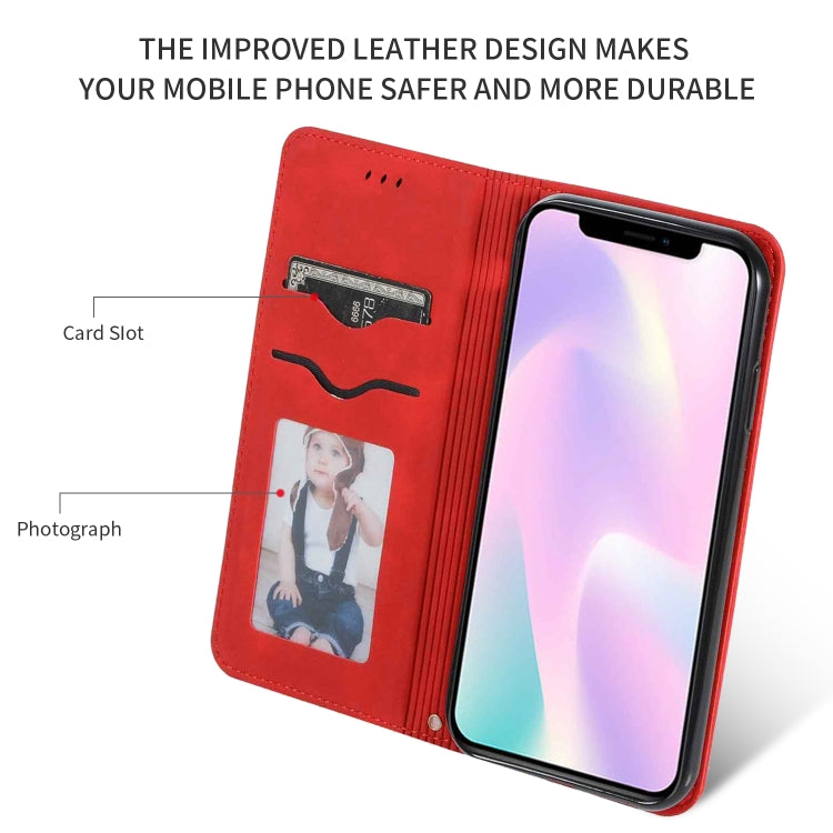 Retro Skin Feel Business Magnetic Horizontal Flip Leather Case for iPhone XIR 2019