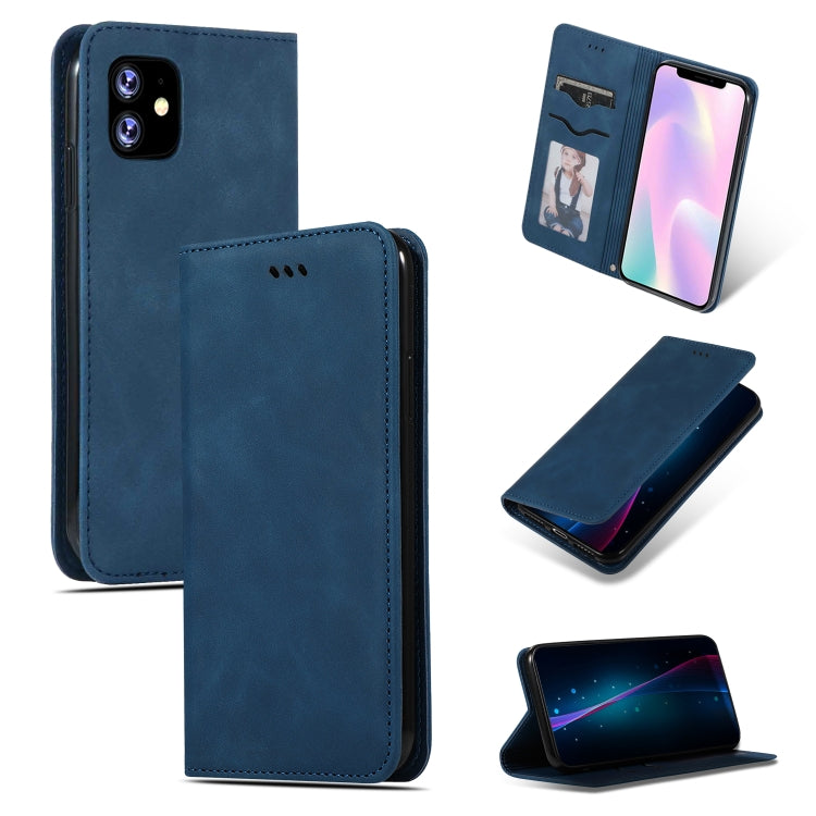 Retro Skin Feel Business Magnetic Horizontal Flip Leather Case for iPhone XIR 2019