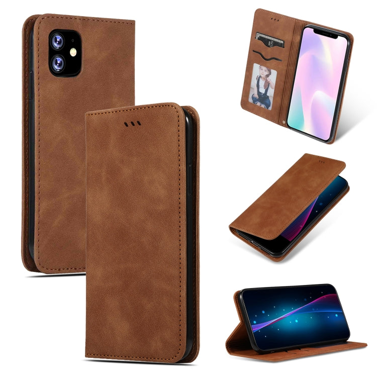 Retro Skin Feel Business Magnetic Horizontal Flip Leather Case for iPhone XIR 2019