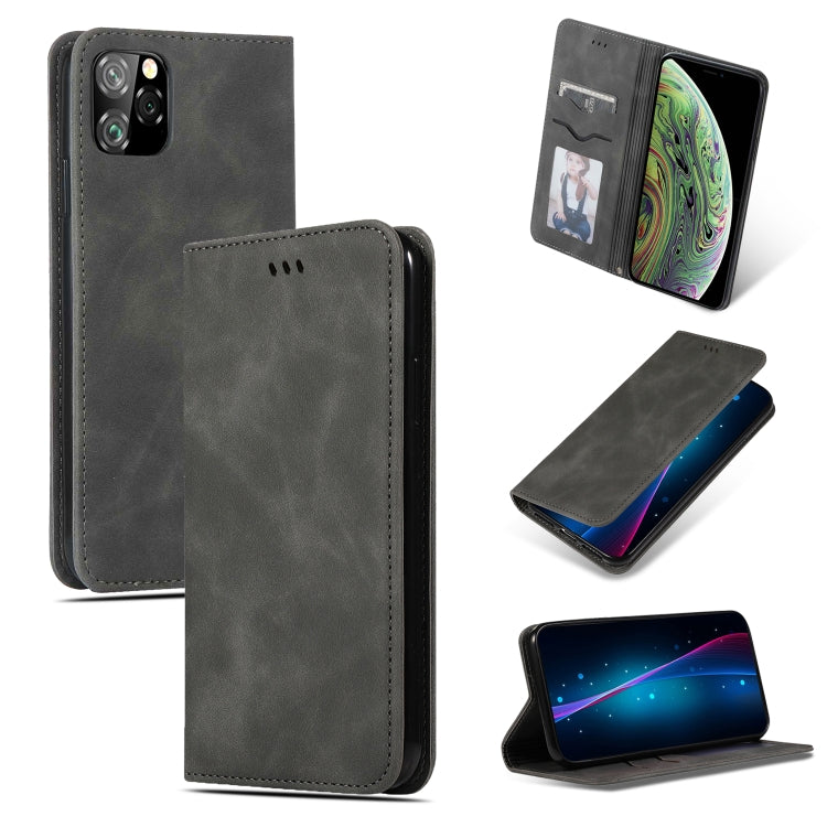 Retro Skin Feel Business Magnetic Horizontal Flip Leather Case for iPhone XI MAX 2019