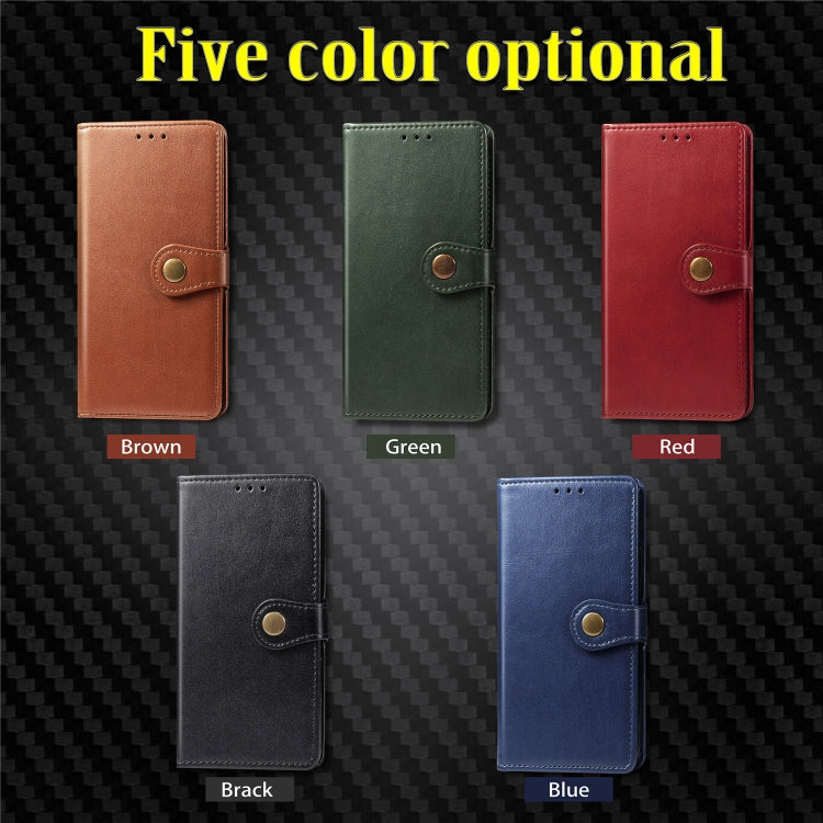Retro Solid Color Leather Buckle Mobile Phone Protection Leather Case with Photo Frame & Card Slot & Wallet & Bracket Function for  iPhone XI Max(2019)