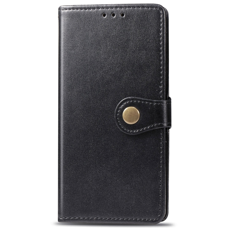 Retro Solid Color Leather Buckle Mobile Phone Protection Leather Case with Photo Frame & Card Slot & Wallet & Bracket Function for  iPhone XI Max(2019)