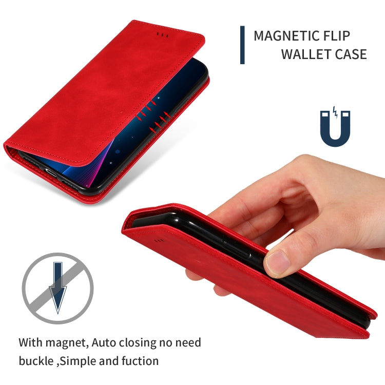 Retro Skin Feel Business Magnetic Horizontal Flip Leather Case compatible with Xiaomi Redmi 7 / Redmi Y3