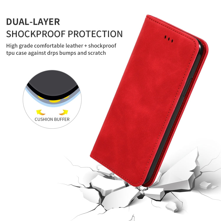 Retro Skin Feel Business Magnetic Horizontal Flip Leather Case compatible with Xiaomi Redmi 7 / Redmi Y3