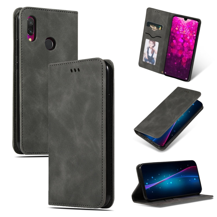 Retro Skin Feel Business Magnetic Horizontal Flip Leather Case compatible with Xiaomi Redmi 7 / Redmi Y3