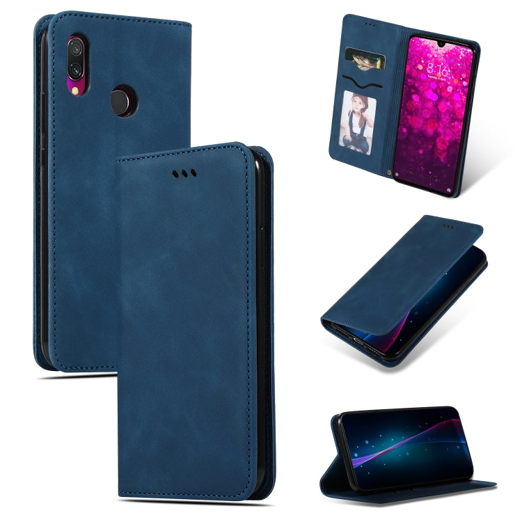 Retro Skin Feel Business Magnetic Horizontal Flip Leather Case compatible with Xiaomi Redmi 7 / Redmi Y3
