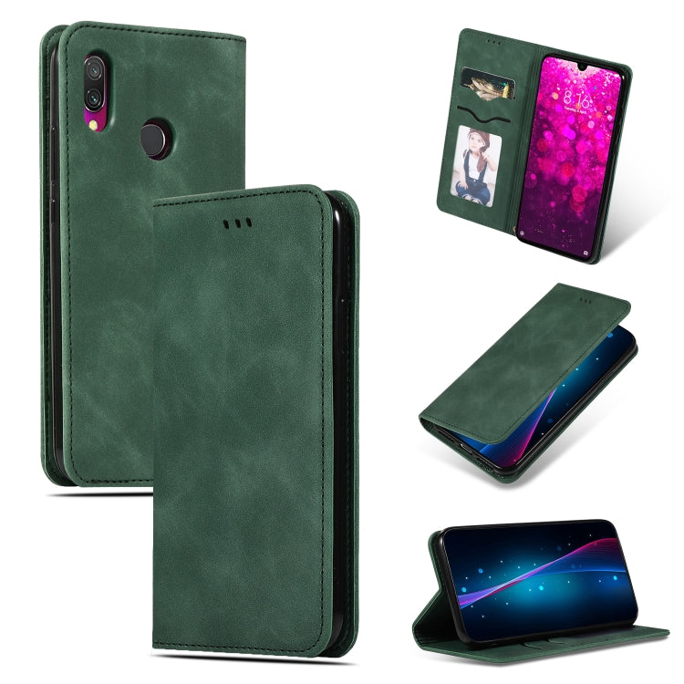 Retro Skin Feel Business Magnetic Horizontal Flip Leather Case compatible with Xiaomi Redmi 7 / Redmi Y3
