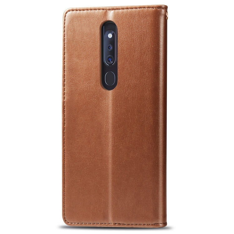 Retro Solid Color Leather Buckle Mobile Phone Protection Leather Case with Lanyard & Photo Frame & Card Slot & Wallet & Bracket Function for OPPO F11 Pro / A9X