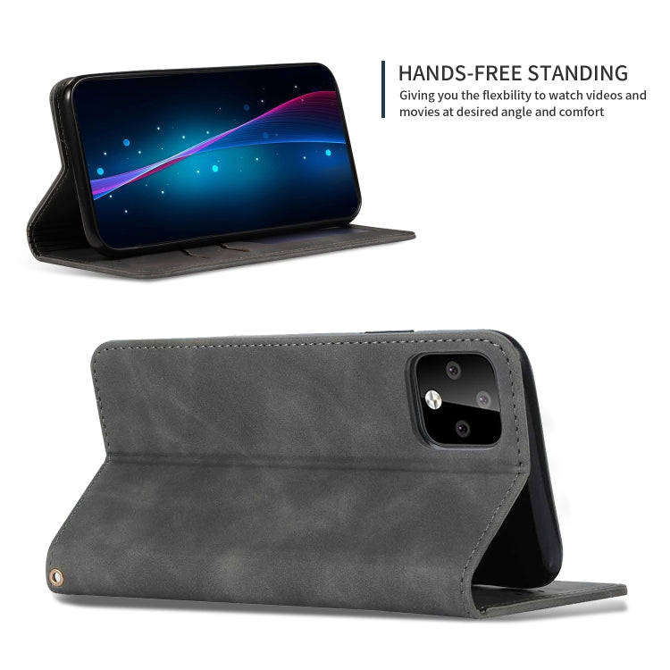 Retro Skin Feel Business Magnetic Horizontal Flip Leather Case for Google Pixel 4XL