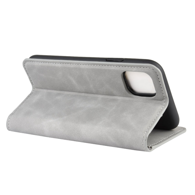 For iPhone 11   Retro-skin Business Magnetic Suction Leather Case with Purse-Bracket-Chuck