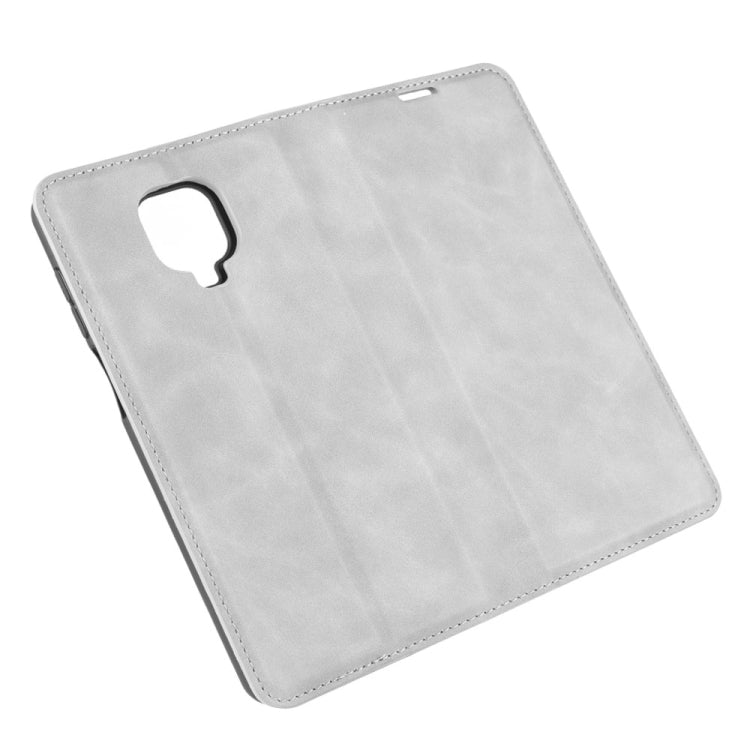 For Xiaomi Redmi Note 9 Pro Retro-skin Business Magnetic Suction Leather Case with Holder & Card Slots & Wallet