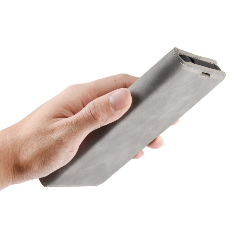 For Galaxy A71 5G Retro-skin Business Magnetic Suction Leather Case with Holder & Card Slots & Wallet