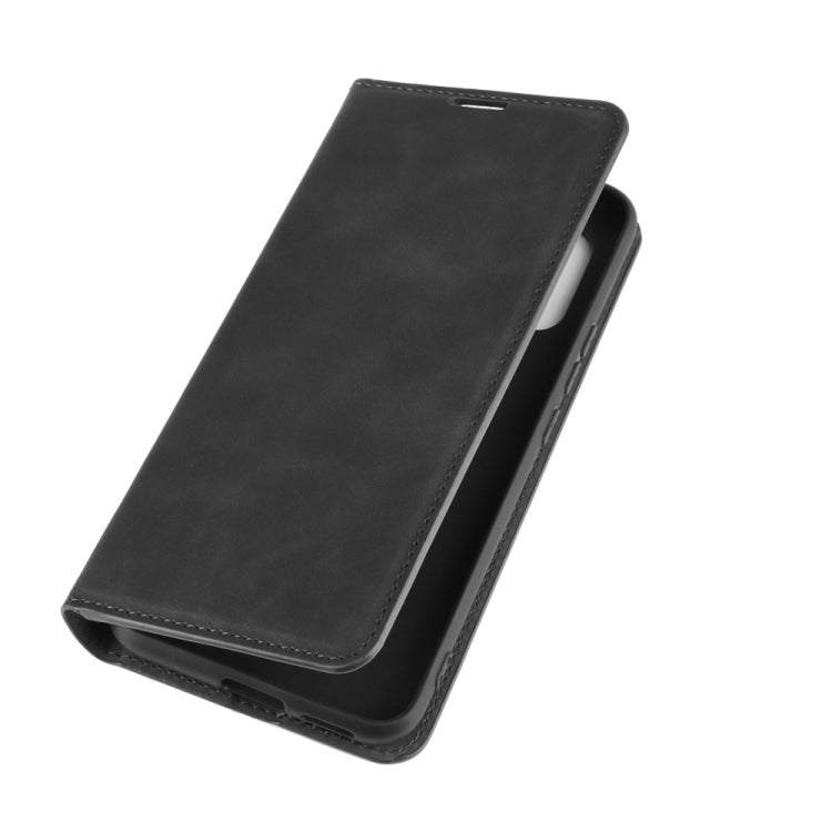 For Xiaomi Mi Note 10 Lite 5g Retro-skin Business Magnetic Suction Leather Case with Holder & Card Slots & Wallet
