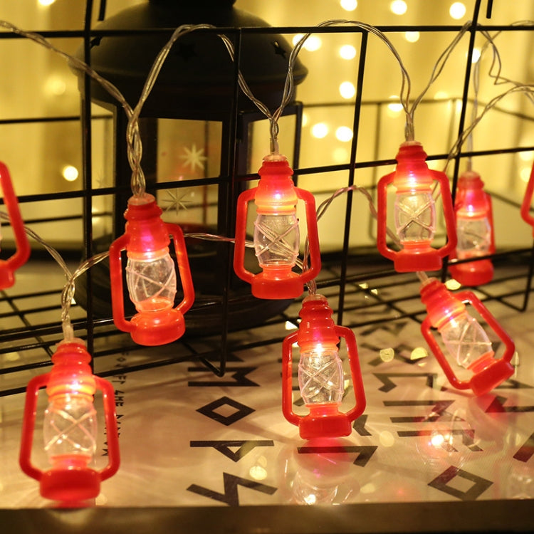 Retro Kerosene Lamp LED Lights String Bedroom Decoration, 3m 20 Lights LEDs