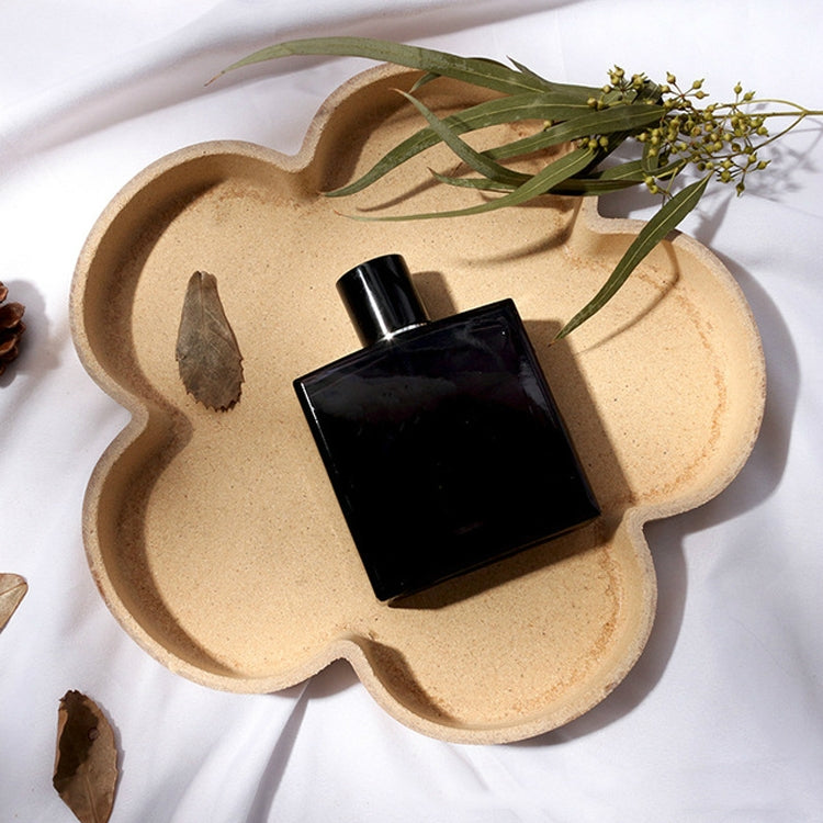 Retro Wooden Jewelry Tray Home Homestay Decorative Ornaments Photo Props, Flower Shape