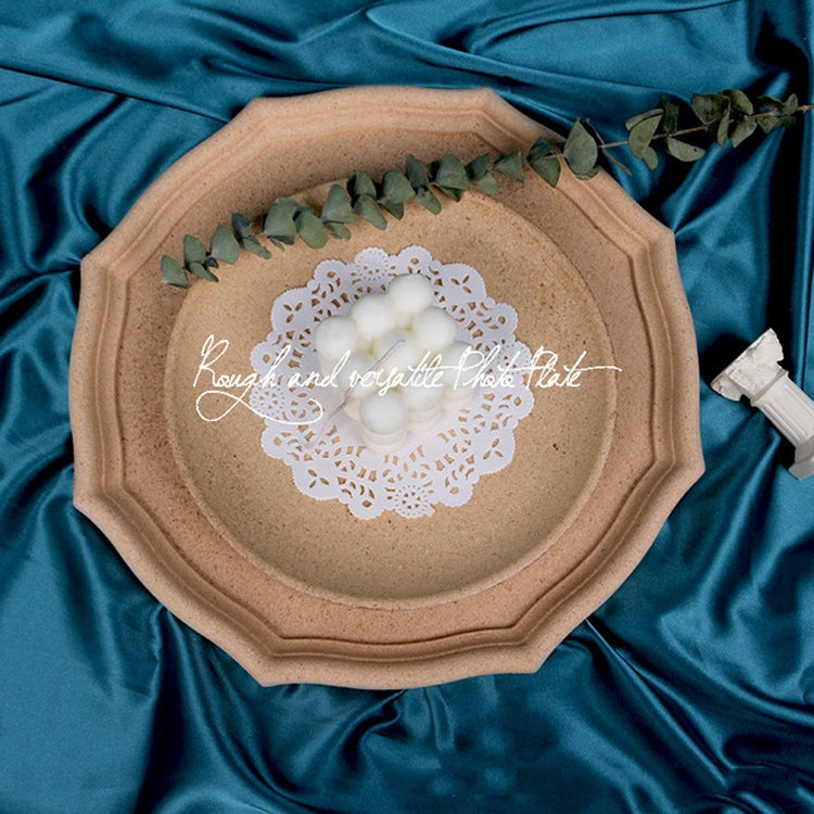 Retro Wooden Jewelry Tray Home Homestay Decorative Ornaments Photo Props, Flower Shape