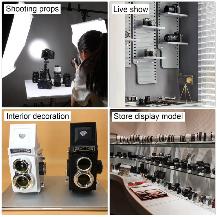 Double Reflex Camera Model Retro Camera Props Decorations Handheld Camera Model