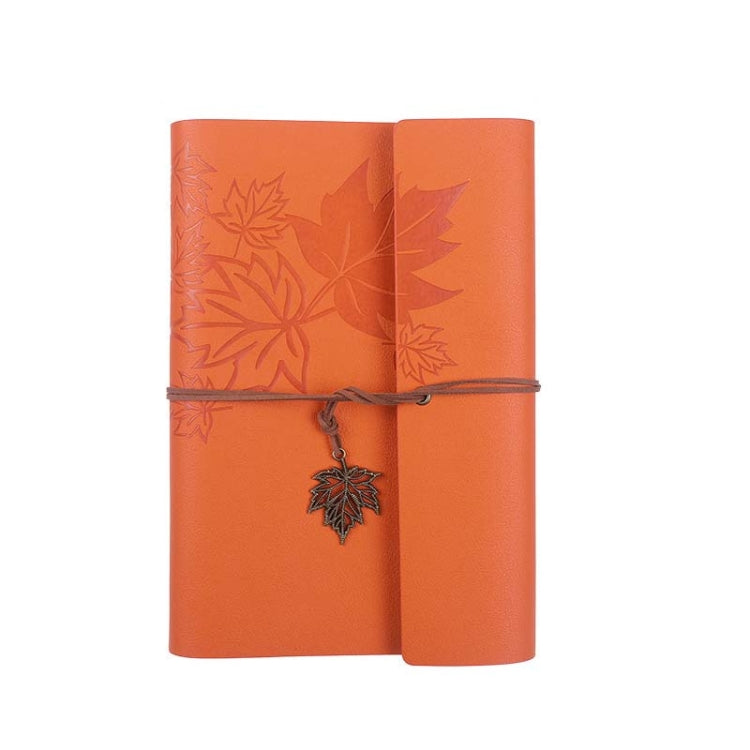 PU Maple Retro Straps Handbook Loose-leaf Notebook, A7
